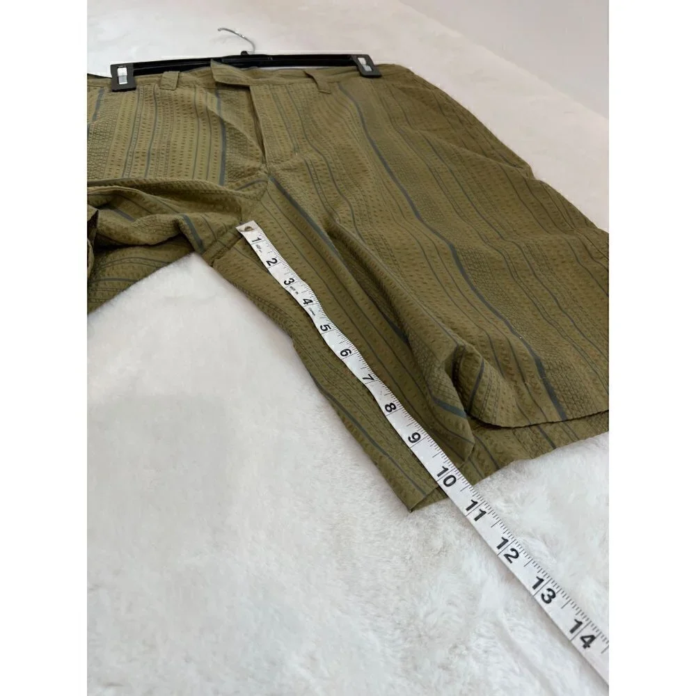 Patagonia Size Men's 30 Organic Cotton Shorts GREEN Stripe